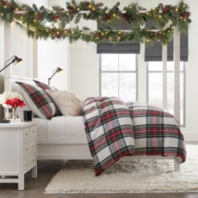 Stewart Plaid Cotton Duvet Cover